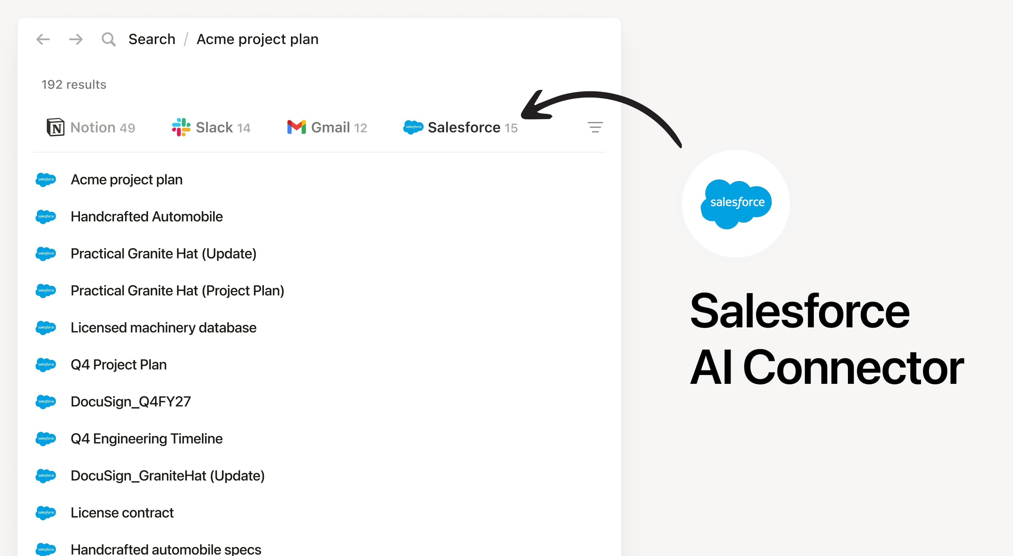 Connecteur IA Salesforce