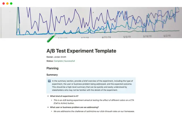 A/B Test Experiment Template